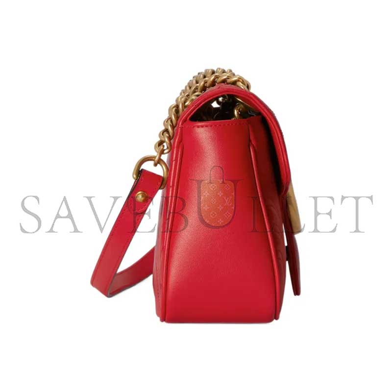 GUCCI MARMONT SMALL MATELASSE SHOULDER BAG 443497 (26*15*7cm)